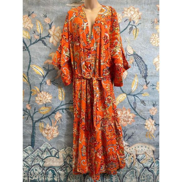 Anthropologie Boho Femme Sleep Kimono Size XS - Picture 7 of 9